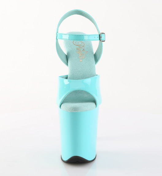 Стрипы Pleaser голубые FLAM809/AQ/M