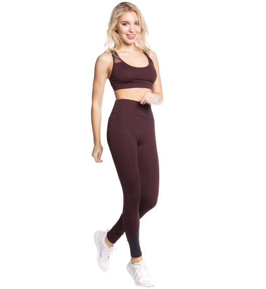 Лосины с высокой талией бордо с карбоном Vibe Crazy Fit