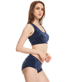 Топ синий Lola Velvet Star