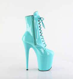 Ботильоны на платформе Pleaser бирюзовые FLAM1020/AQ/M