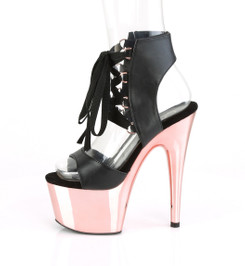 Босоножки Pleaser черные ADO700-14/BPU/ROGCH