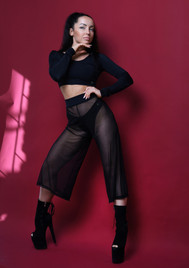 Кюлоты черные из сетки Shadow I-Style