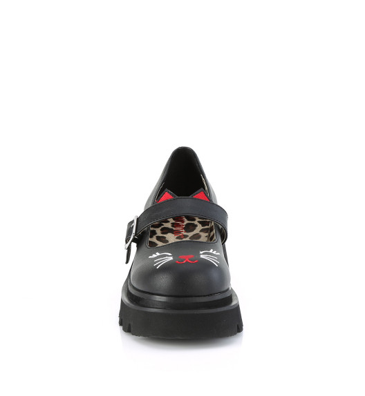 Туфли на платформе черные Demonia REGD56/BVL