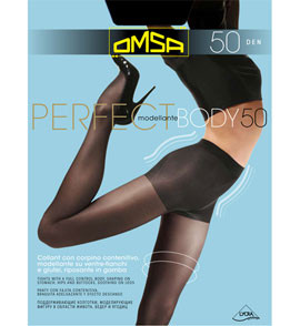 Колготки черные  PERFECT BODY 50 Omsa