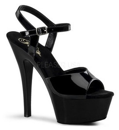 Туфли Pleaser черные KISS209/B/M