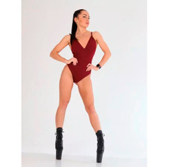 Боди бордовое Tara I-Style