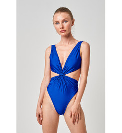 Боди синее Twist Shark