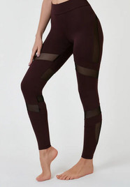 Лосины с сеткой бордо Muse