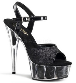 Стрипы Pleaser черные DEL609-5G/B/M