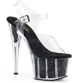 Босоножки Pleaser черные ADO708G/C/BGI