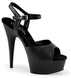 Стрипы Pleaser черные DEL609/BPU/M