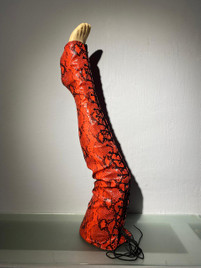 Краги-Ботфорты красная змея