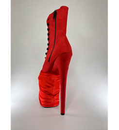 Защита на стрипы красная бархатная I-Style