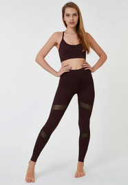 Лосины с сеткой бордо Muse