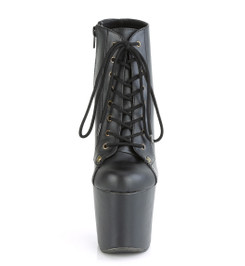 Ботинки на платформе Pleaser черные RAD1005/BPU/M