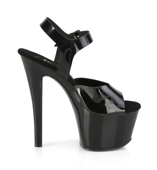 Туфли силиконовые Pleaser черные SKY308N/BTPU/M