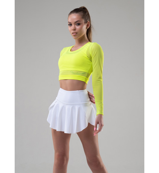 Лонгслив желтый из сетки Shadow I-Style