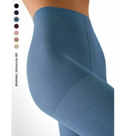 Колготки синие INTRECCIO 60 Minimi