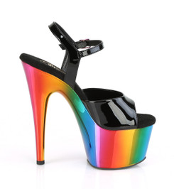 Босоножки на платформе Pleaser радужные ADO709RC/B/RBOWCH