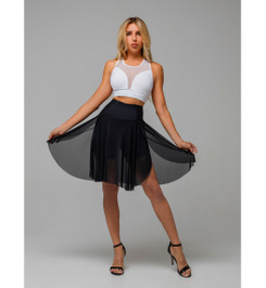 Шорты юбка черные Dolly Midi Shadow I-Style