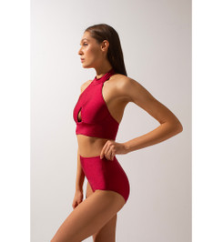 Топ бордовый Tanna Shark