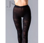 Колготки черные FLORAL 02 Gatta