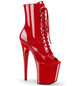 Ботильоны на платформе Pleaser красные FLAM1021/R/M
