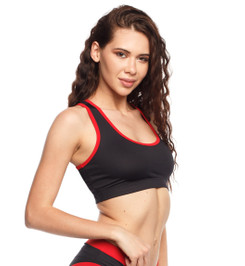 Топ черный с красным Champion