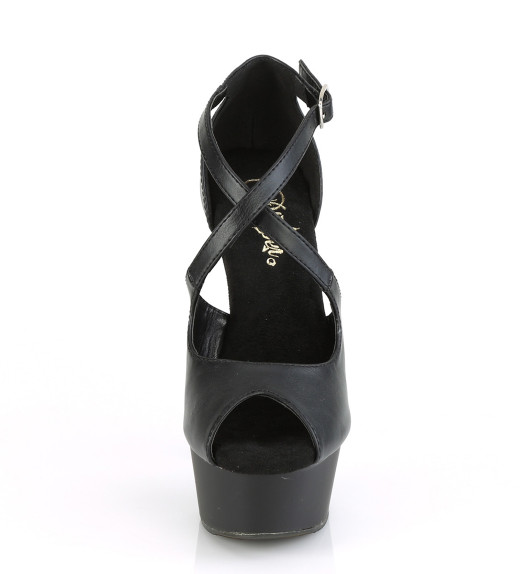 Туфли Pleaser черные DEL621/BPU/M