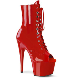 Ботильоны на платформе Pleaser красные ADO1021/R/M
