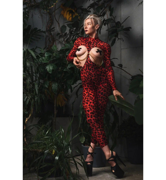 Комбинезон красный леопард Evil EXORCE
