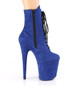Ботильоны на платформе Pleaser синие замшевые FLAM1020FS/RYBLFS/M