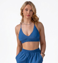 Топ голубой Bralet I-Style