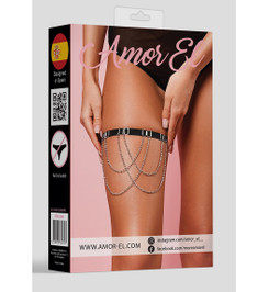 Украшение на ногу с декоративными цепочками