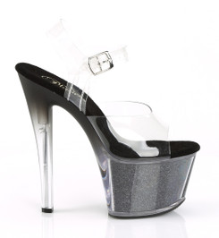Босоножки на платформе Pleaser черные SKY308G-T/C/BGI