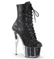 Ботильоны на платформе Pleaser черные ADO1020G/B/M