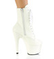 Ботильоны на платформе Pleaser белые неоновые ADO1020GD/WPU/M