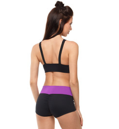 Шорты черные с фиолетовым Competition