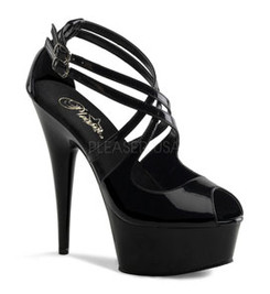 Стрипы Pleaser черные DEL612/B/M