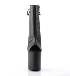 Ботильоны на платформе Pleaser черные матовые FLAM1018/BPU/M
