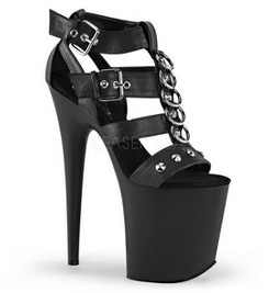 Стрипы Pleaser черные FLAM858/BPU/M