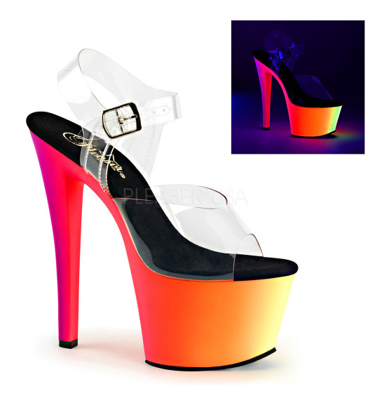 Босоножки Pleaser мульти RBOW308UV/C/NMC