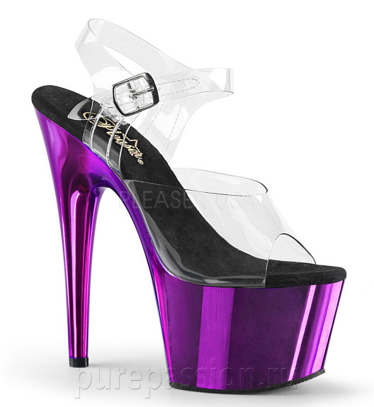 Стрипы двойки Pleaser фиолетовые ADO708/C/PPCH