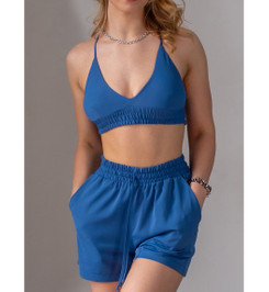 Топ голубой Bralet I-Style