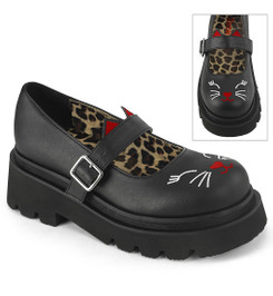 Туфли на платформе черные Demonia REGD56/BVL