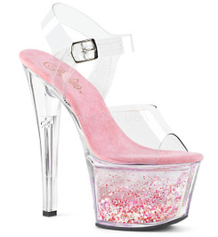 Босоножки Pleaser розовые SKY308WHG/C/C-BPG