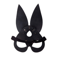 Маска черная кожаная Rabbit