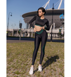 Лосины My Heart Will Go On "Black & Green" Bona Fide