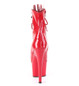 Ботильоны на платформе двойки Pleaser красные ADO1021/R/M