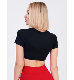 Кроп-топ черный Atomic